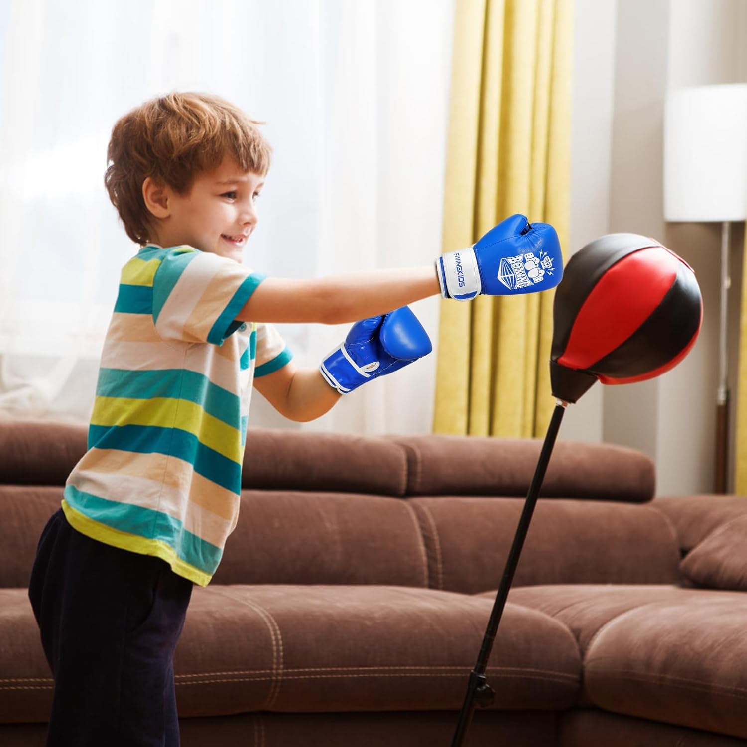 Guantes de boxeo para niños y niñas, guantes de entrenamiento de bo...