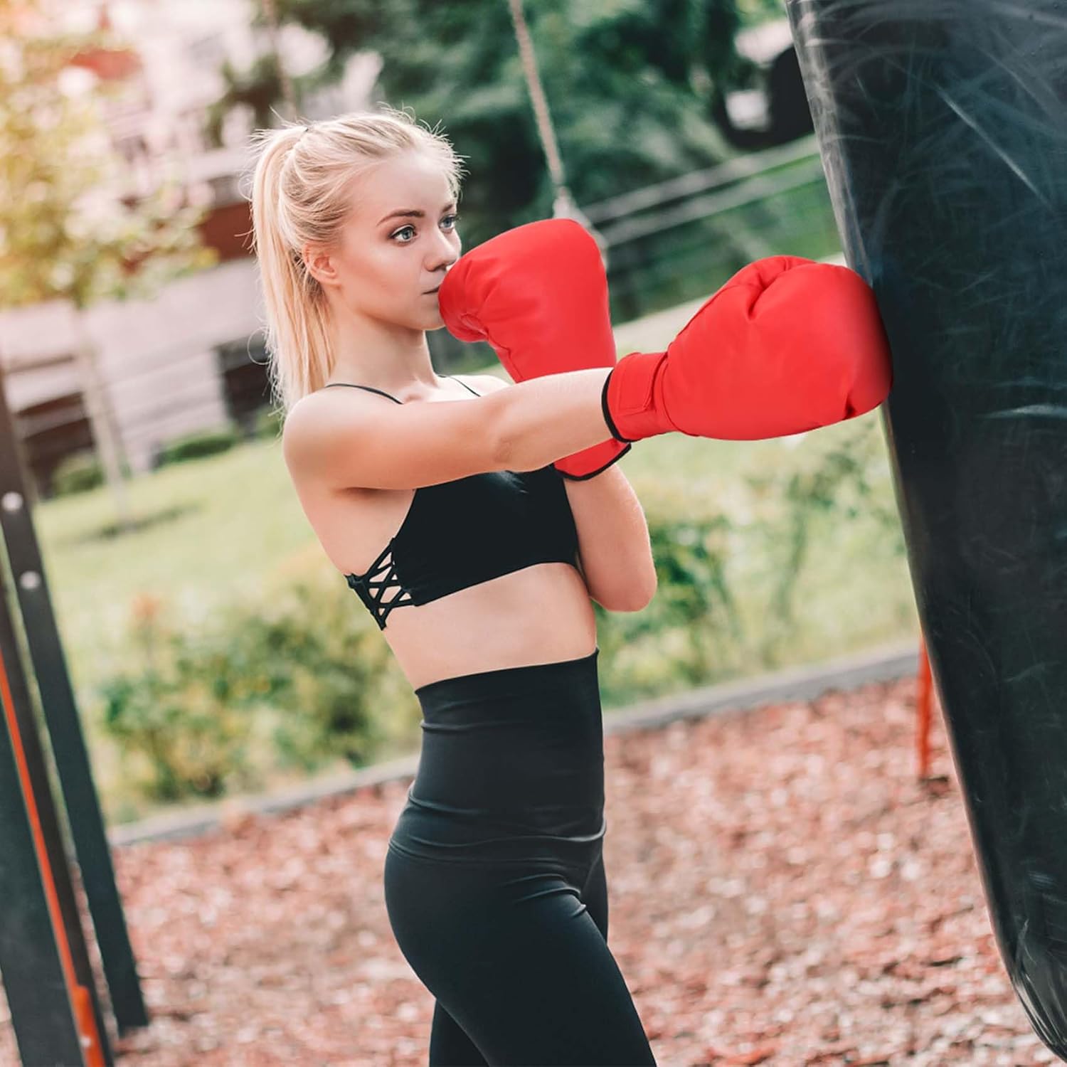 Micnaron 2 pares de guantes de boxeo para hombres y mujeres, guante...
