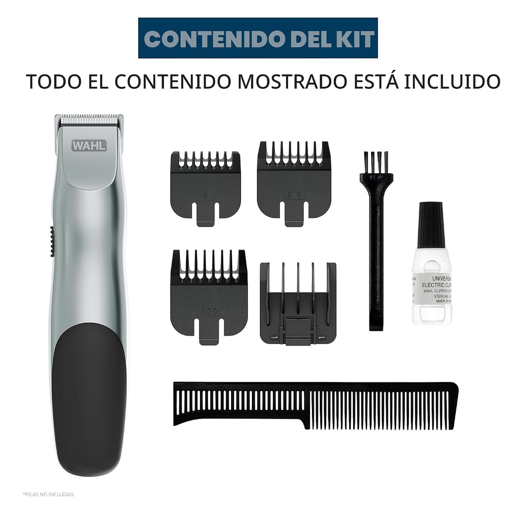 Wahl Groomsman Recortador de barba y bigote a batería para el afeit...