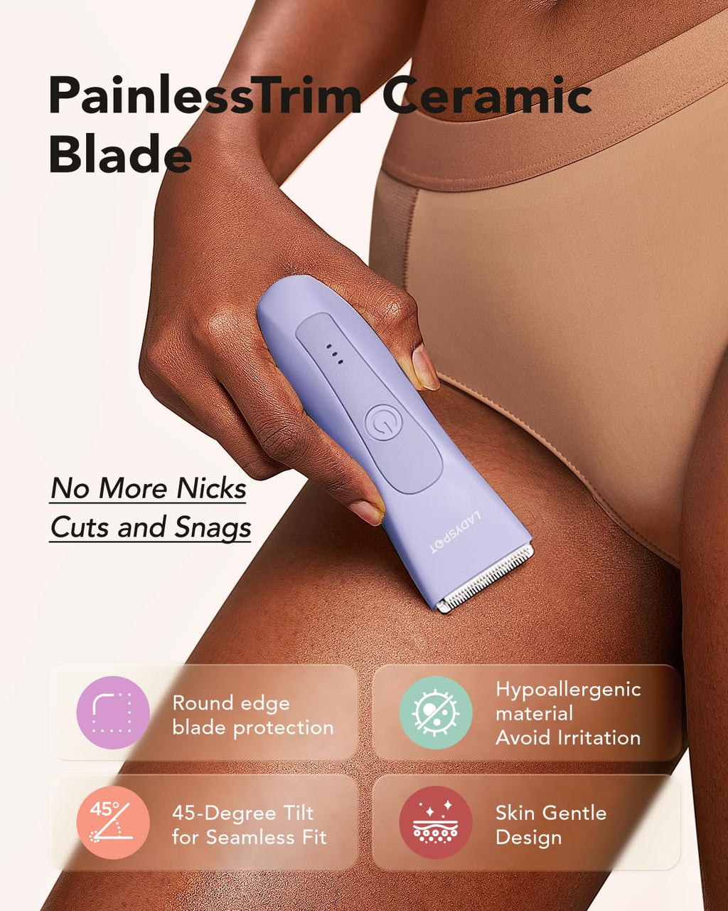 MANSPOT LADYSPOT™ - Recortadoras de cabello para mujer, con 3 prote...