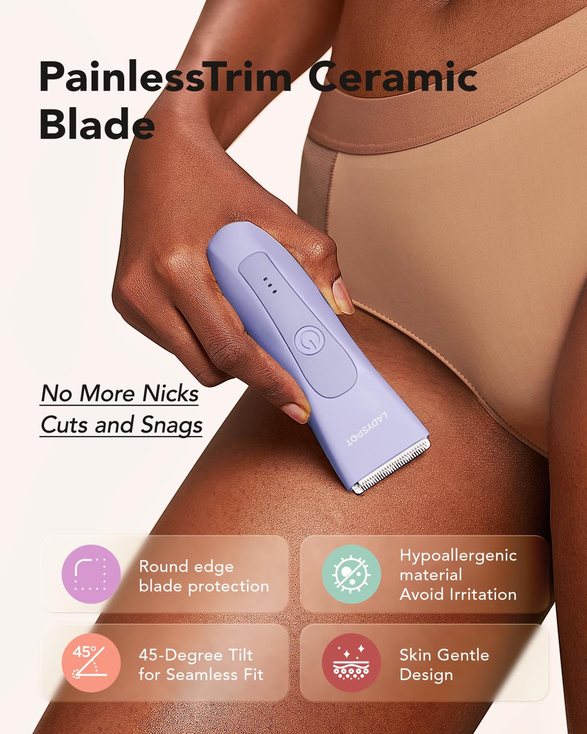 MANSPOT LADYSPOT™ - Recortadoras de cabello para mujer, con 3 prote...