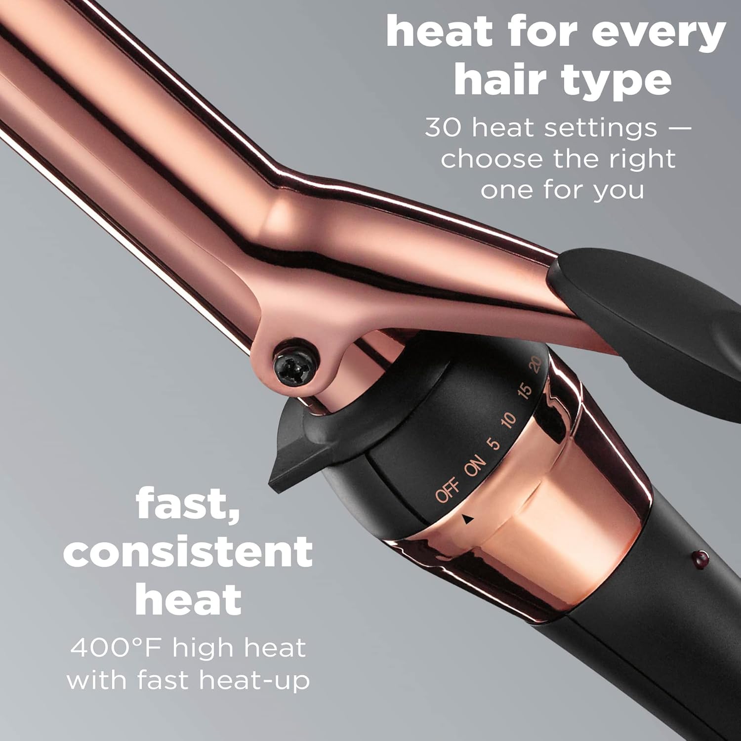 CONAIR INFINITIPRO - Rizador de titanio de oro rosa de 1 pulgada, e...