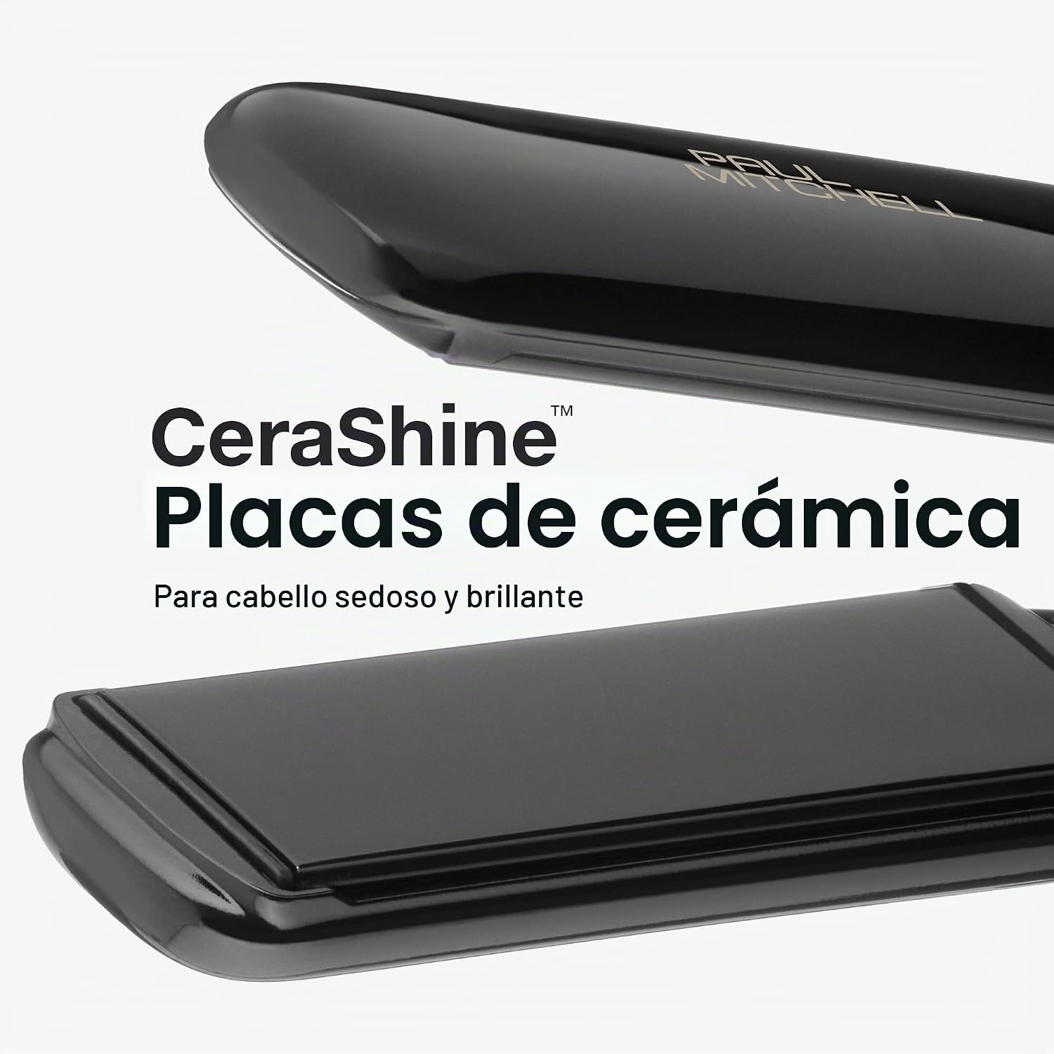 Plancha alisadora de cerámica Paul Mitchell Smooth+, ajustes de cal...