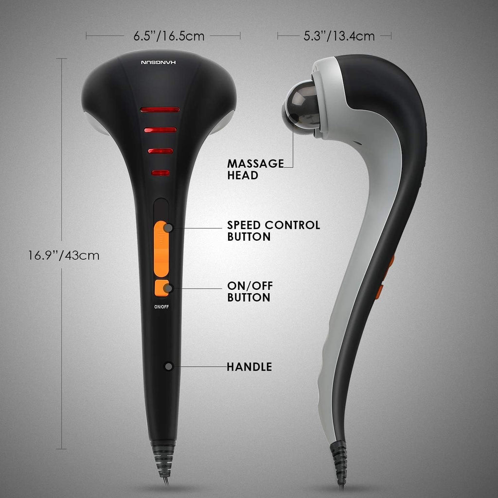Hangsun Masajeador manual de espalda y de cuello MG400, masaje de p...