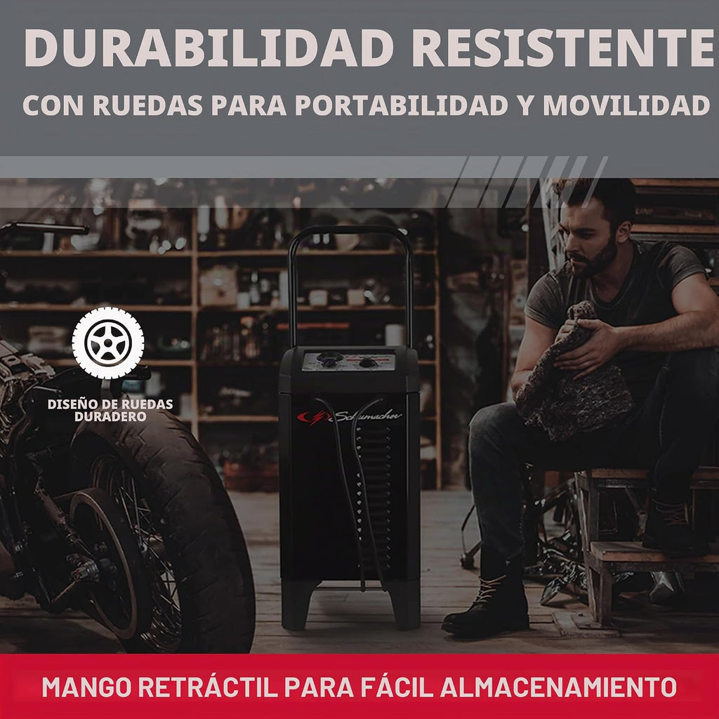 Schumacher Electric Arrancador\/cargador de batería de coche con ru...
