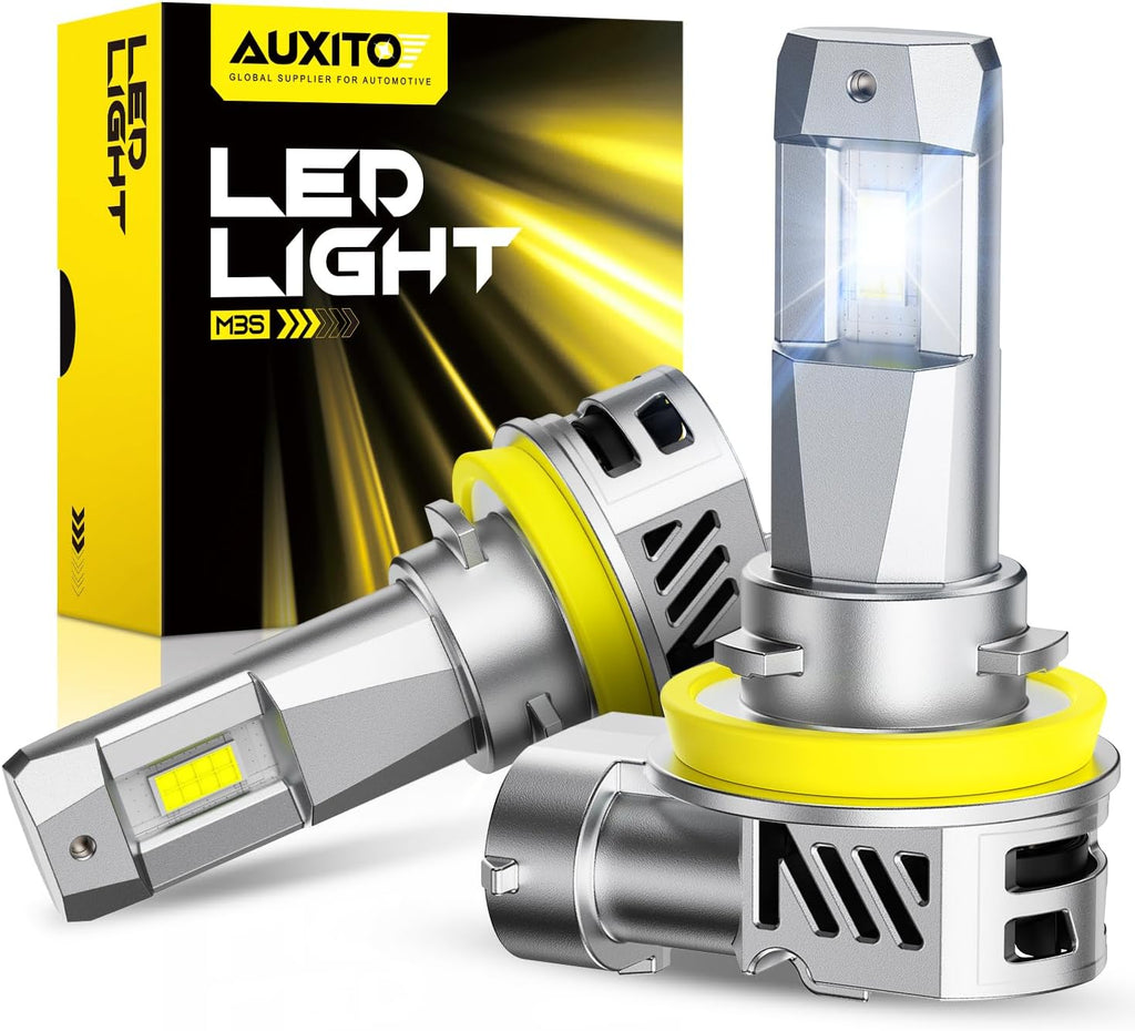 AUXITO Bombillas LED H11, 50,000 lúmenes, 900% superbrillantes, 60,...