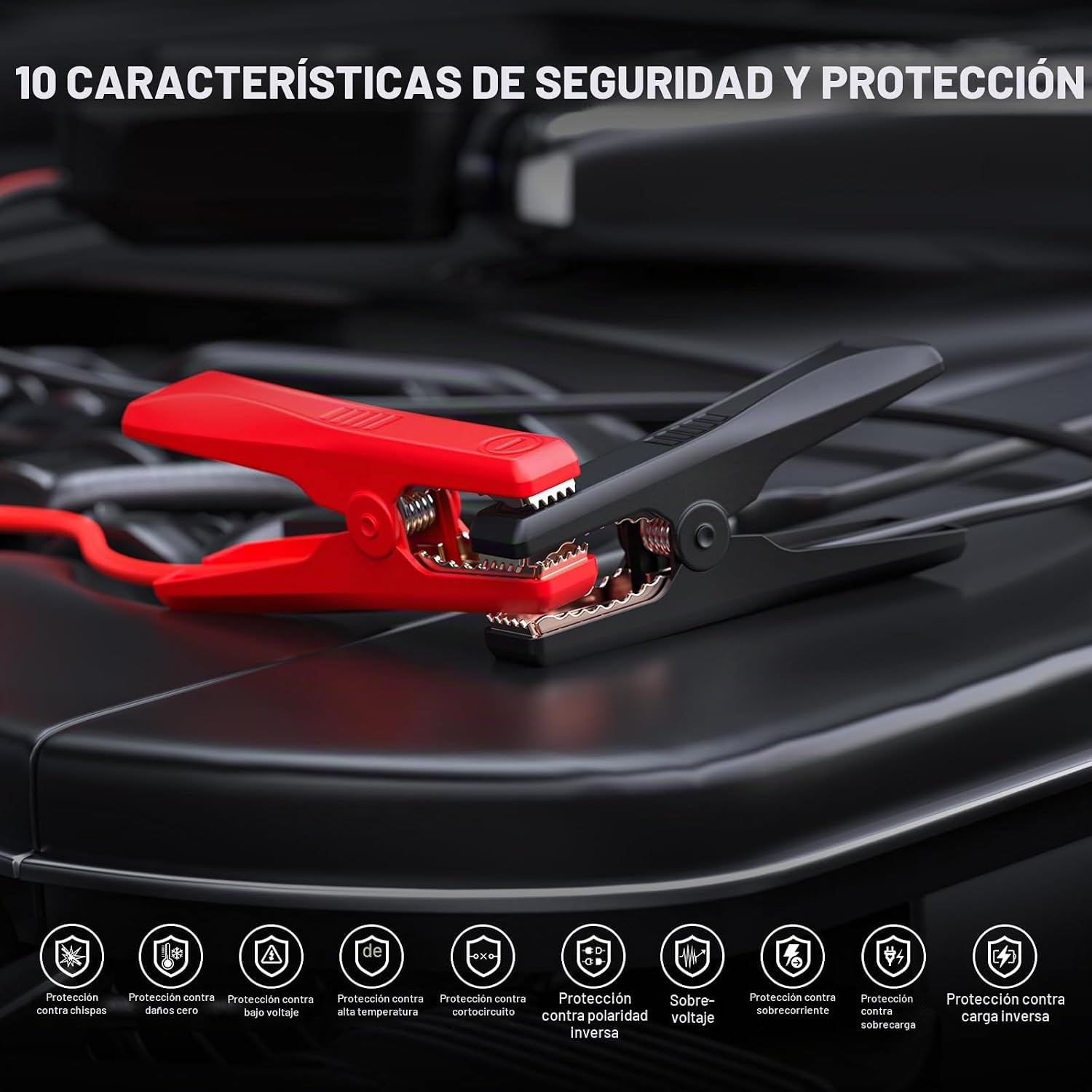 NEXPOW Arrancador de coche X7 3000A, batería portátil de 12 V con c...