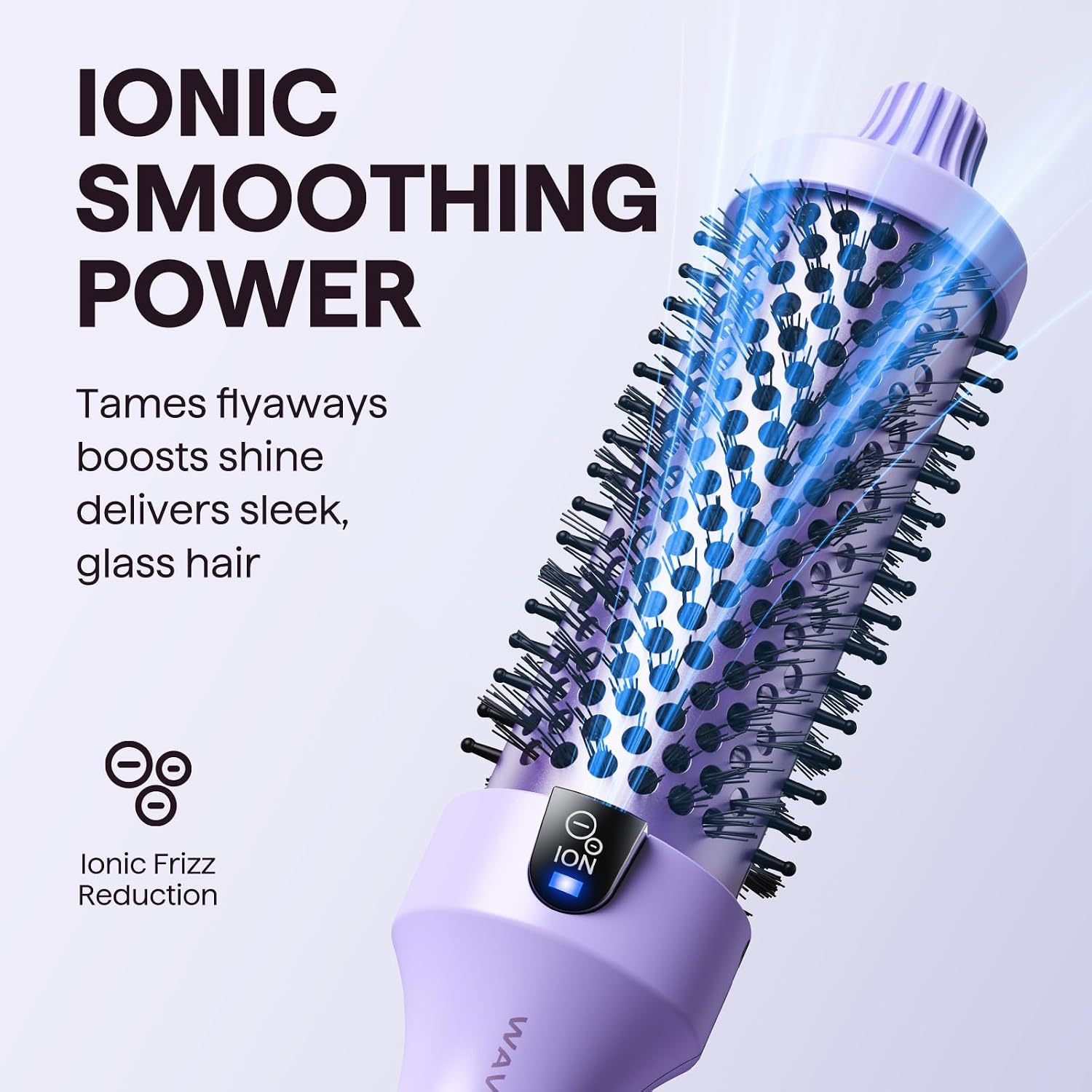 Wavytalk Cepillo Térmico, Blowout Boost Cepillo Redondo Calentado d...