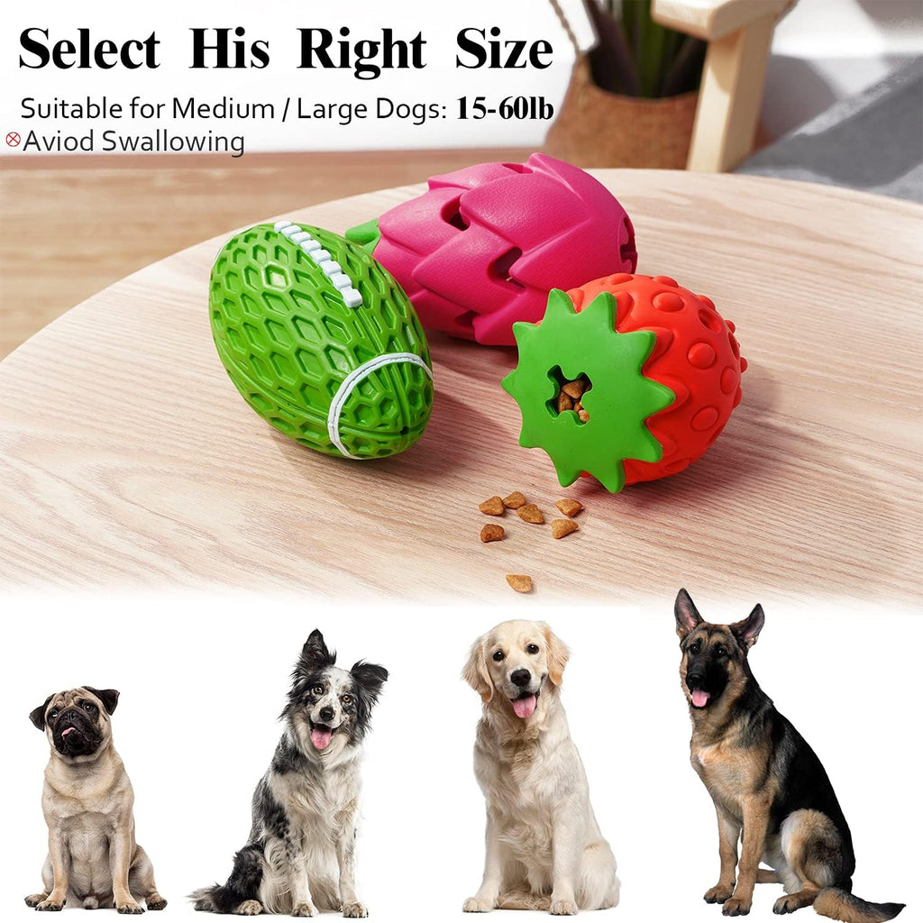 MewaJump Juguete masticable para perros, paquete de 3 juguetes para...