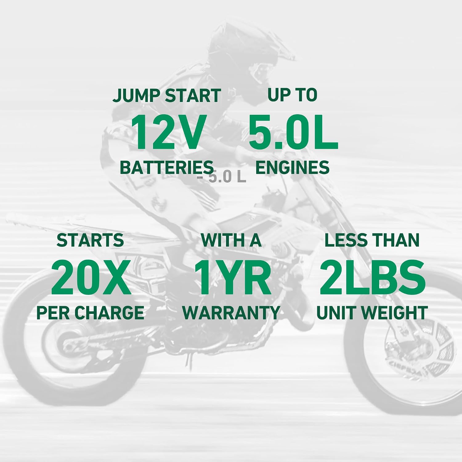 Battery Tender Charge N Start 1100 - Cargador de batería inteligent...