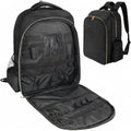 AIHOPESTO Mochila de Viaje para Barbero (Negro, 17.7 x 12.6 x 7.5 p...