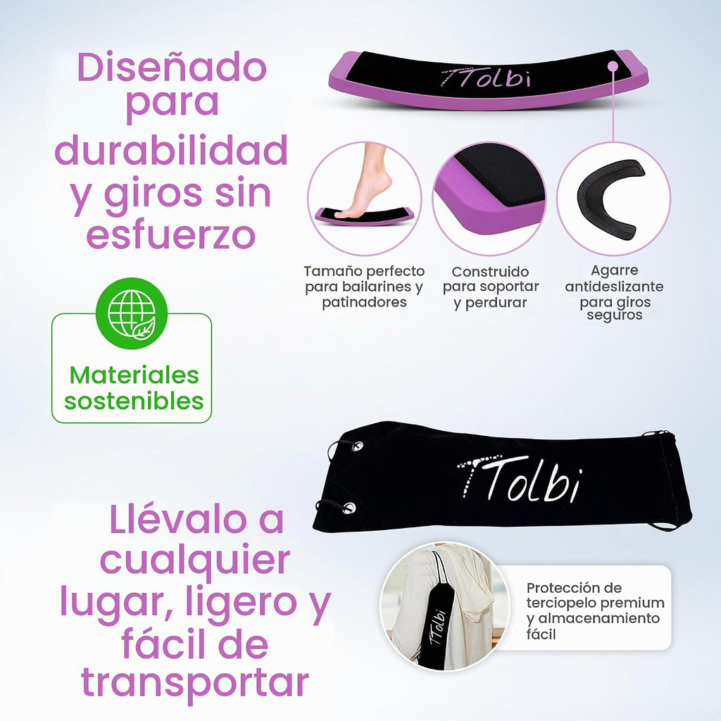 Tabla de giro premium para bailarines y patinadores \u2013 Mejora l...
