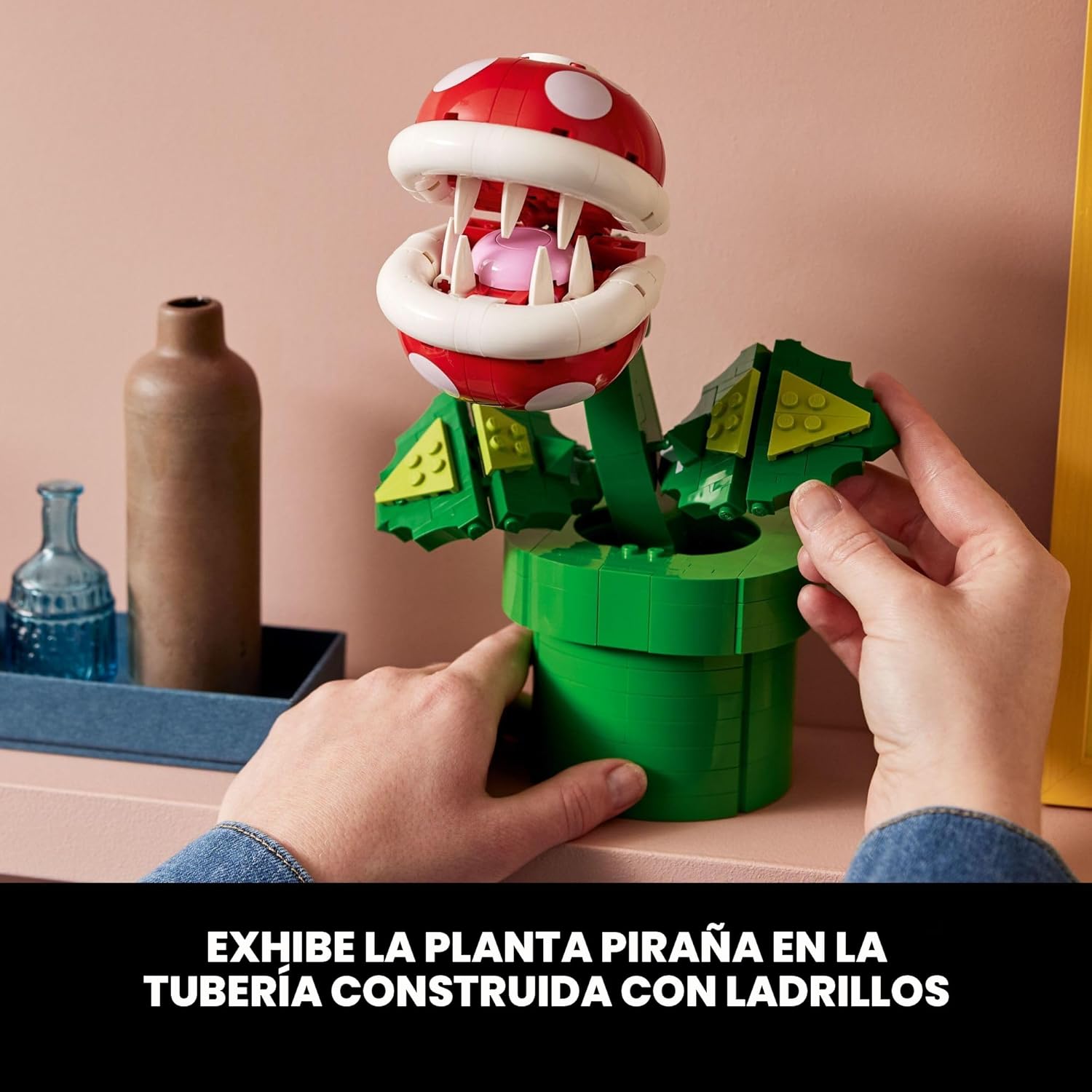LEGO Super Mario - Juego de construcción de plantas de piraña para...