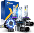 Laxmas Bombillas HB3 y 9006 Combo de 56,000 lm luz antiniebla más b...