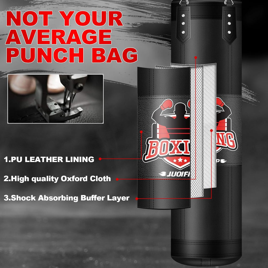 Juego de saco de boxeo para adultos, juego de saco de boxeo pesado...