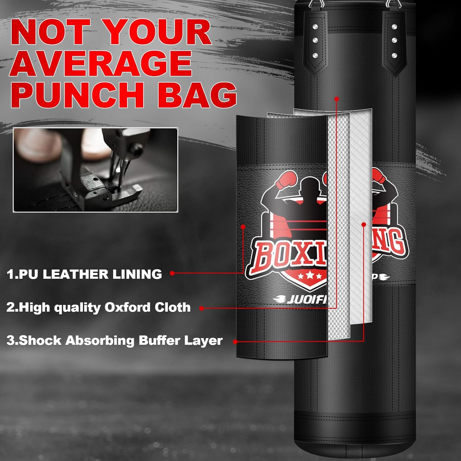 Juego de saco de boxeo para adultos, juego de saco de boxeo pesado...