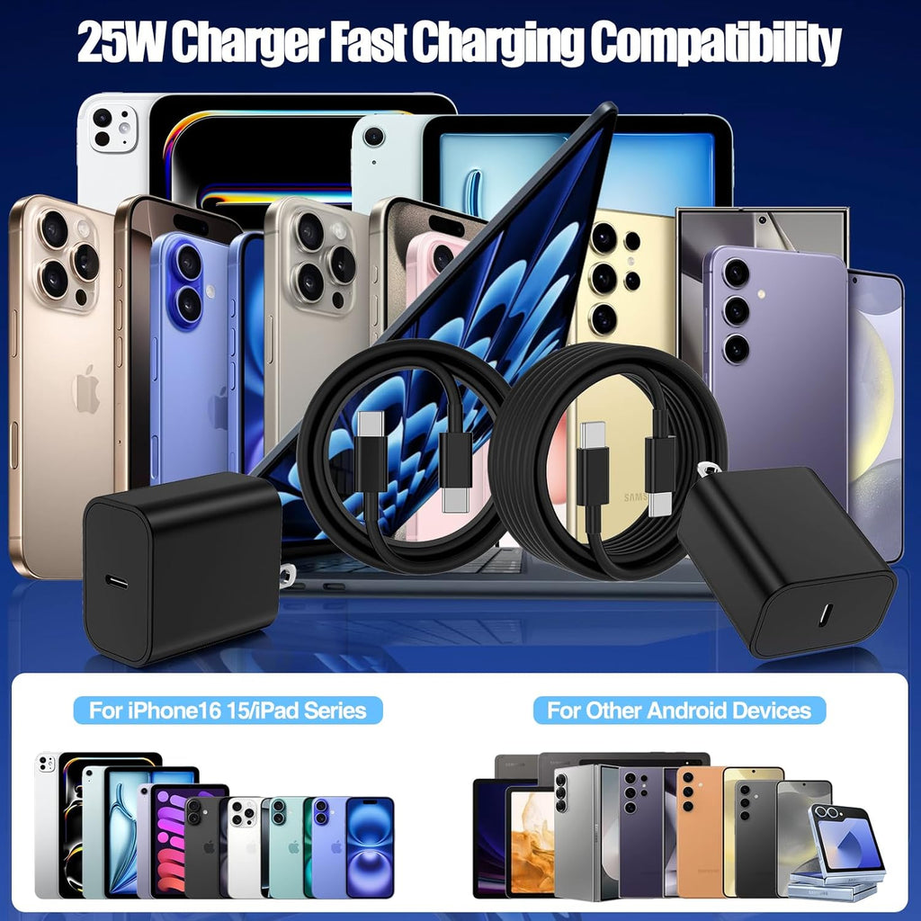 Cargador súper rápido tipo C de 25 W para Samsung Galaxy S25\/S24\/...