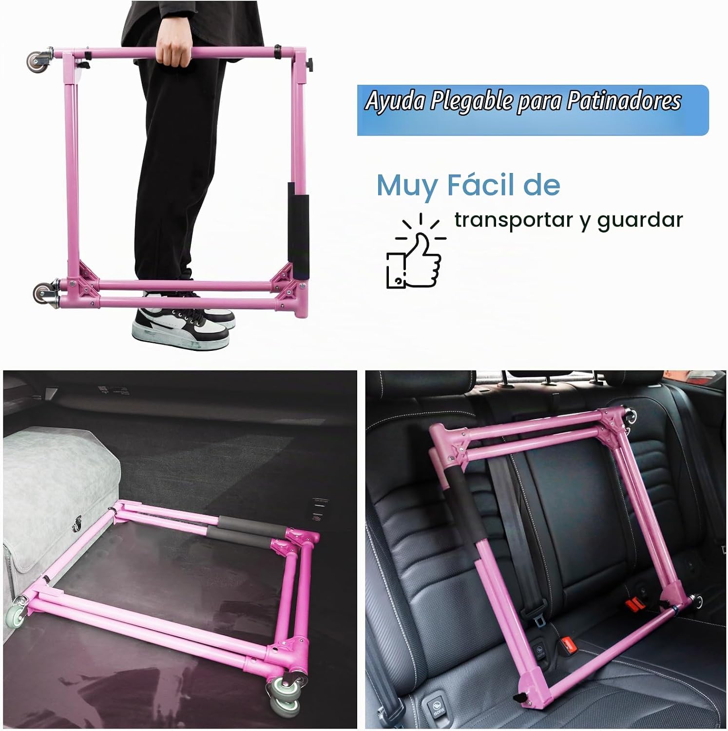 GanFindX Ayuda Plegable para Patinadores para Niños Patinaje sobre...