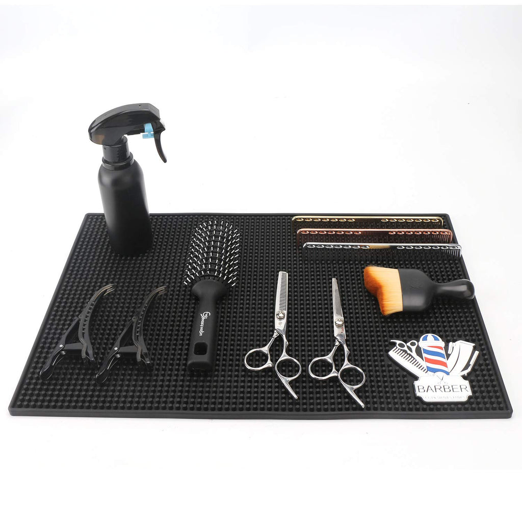 Segbeauty - Tapete de peluquería antideslizante para cortapelas, 11...