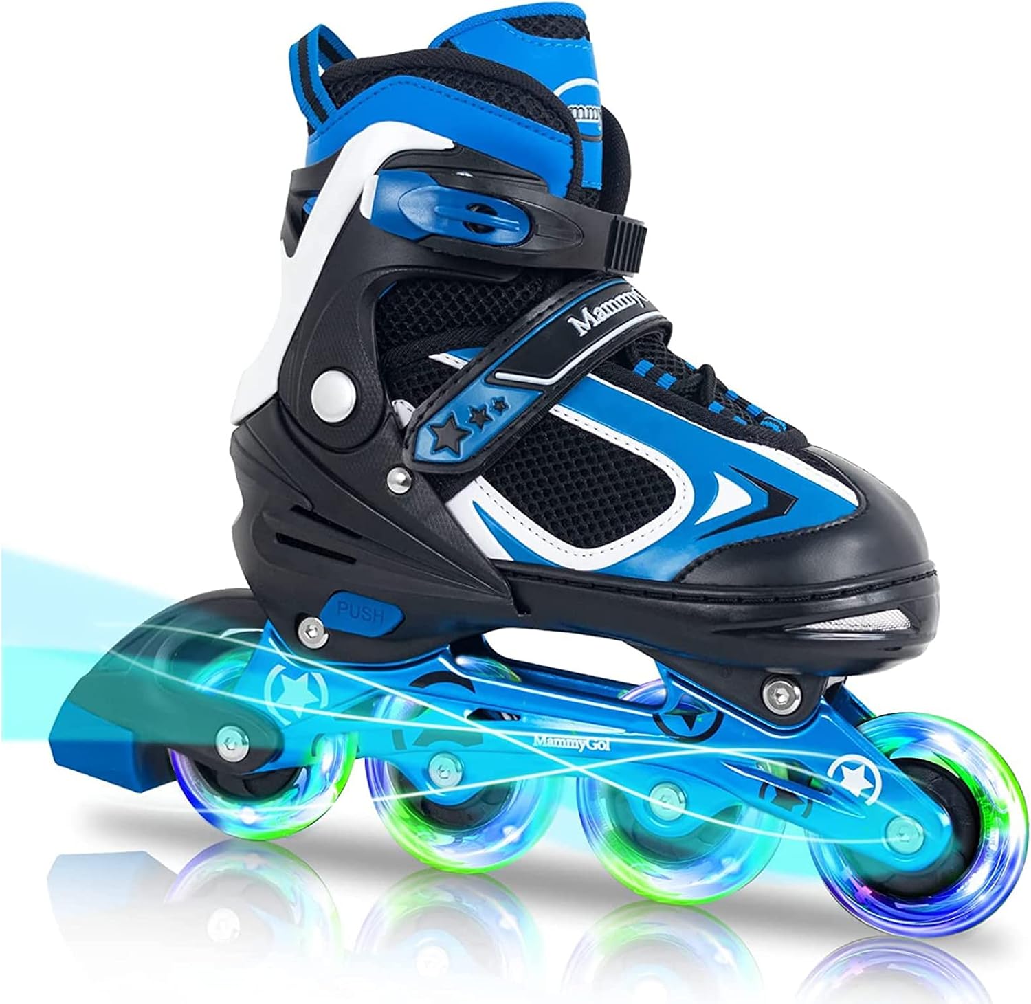 MammyGol Patines en línea ajustables para niños y niñas, patines co...