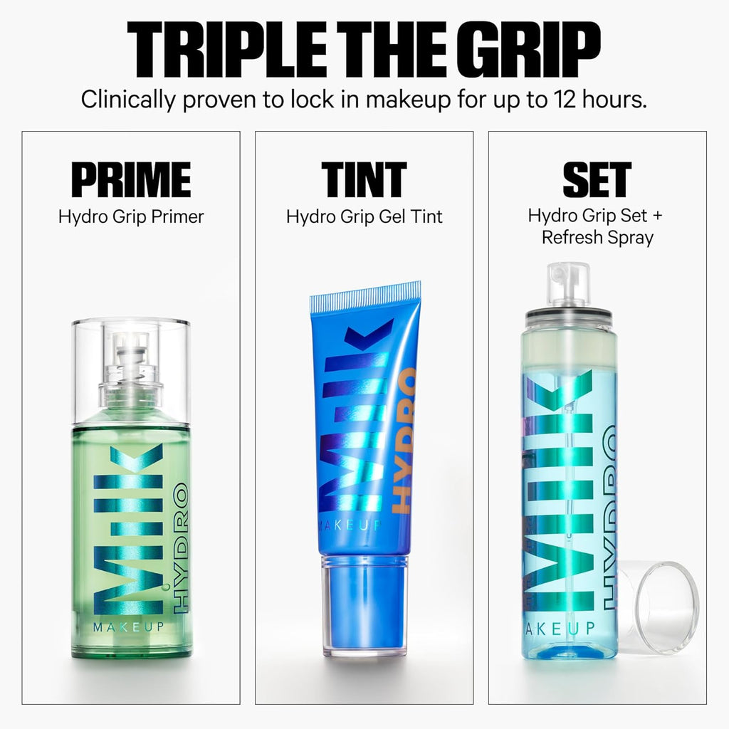 Milk Makeup Hydro Grip Set + Spray refrescante con ácido hialurónic...