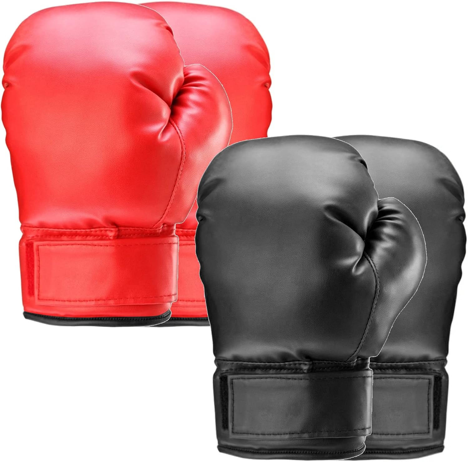 PiscatorZone 2 pares de guantes de entrenamiento de boxeo y guantes...