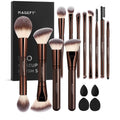 MAGEFY Juego de brochas de maquillaje profesionales 22 en 12 brocha...