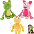 Leash and Leisure Juguetes de peluche para perros, paquete de 3 var...