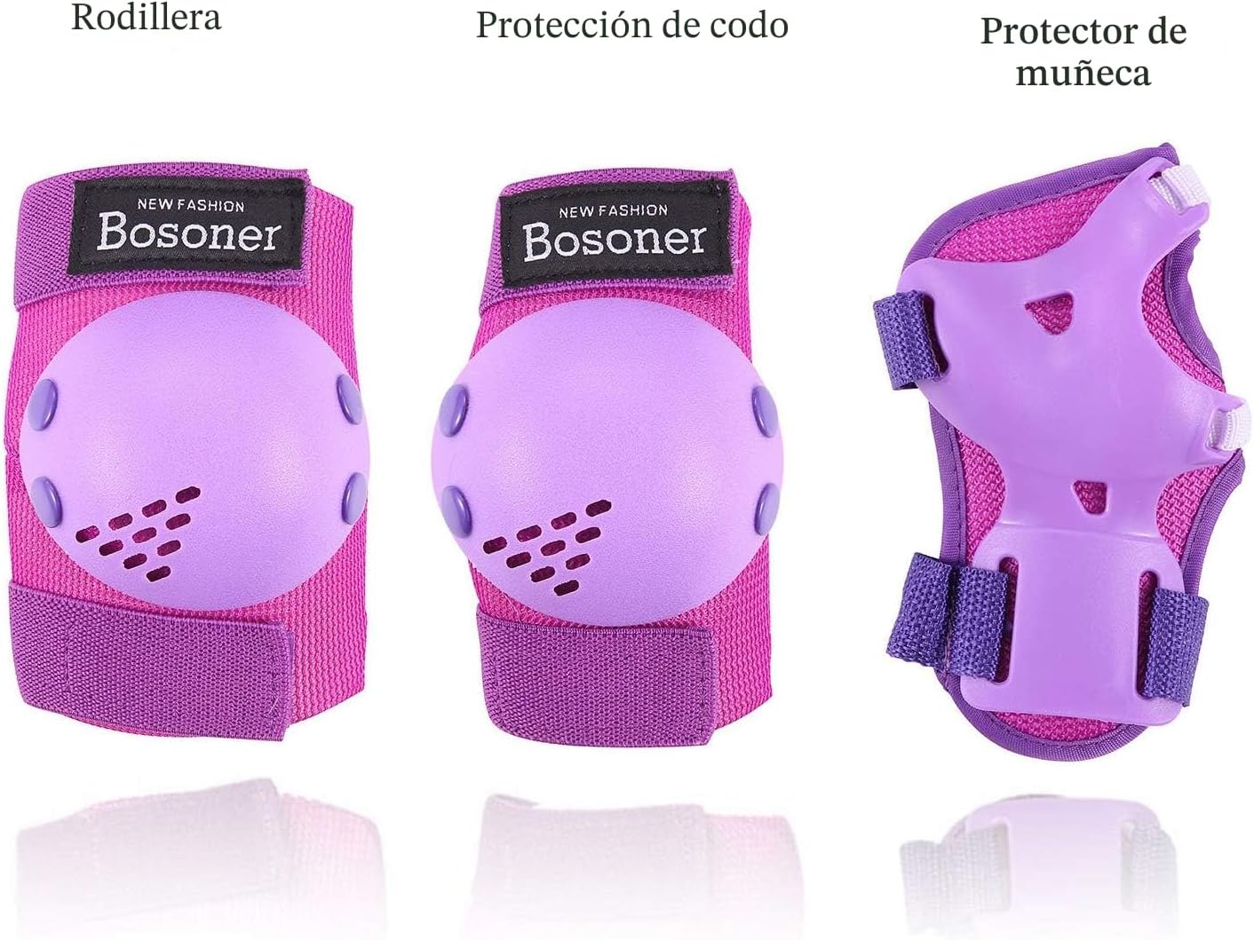 BOSONER Rodilleras\/Coderas\/Muñequeras para Niños\/Jóvenes de 3-15...