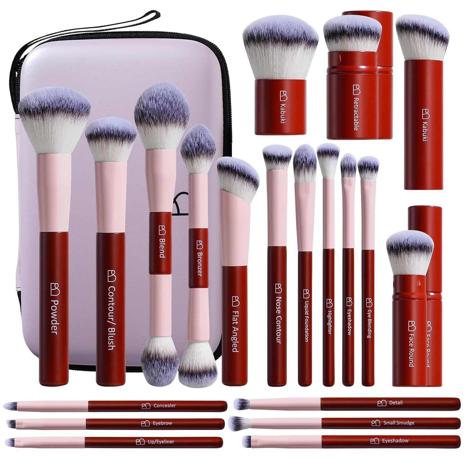 BS-MALL Kit de brochas de maquillaje \u2013 Herramientas de maquill...