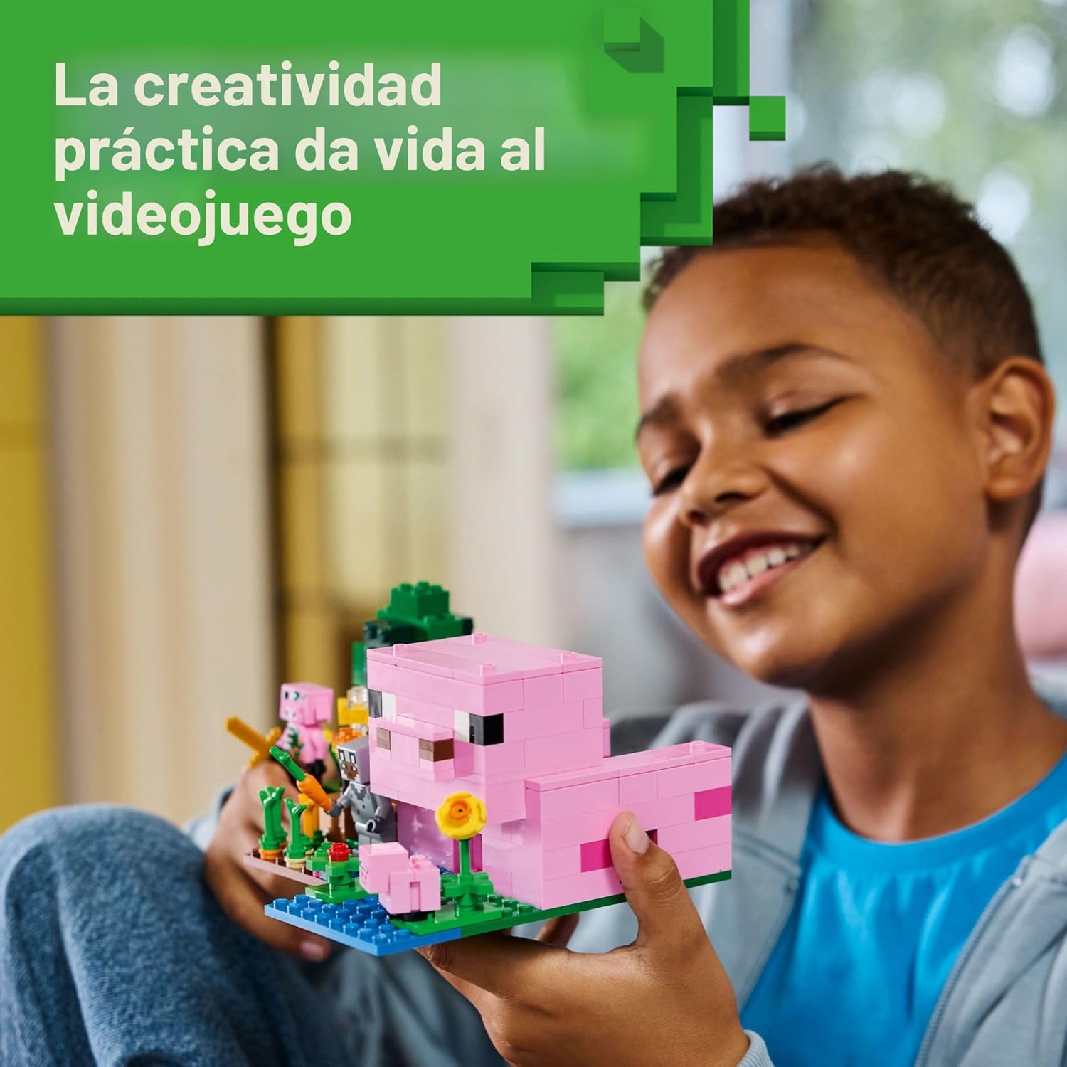 LEGO Minecraft - Figuras de juguete y juego de La Casa del Cerdito...