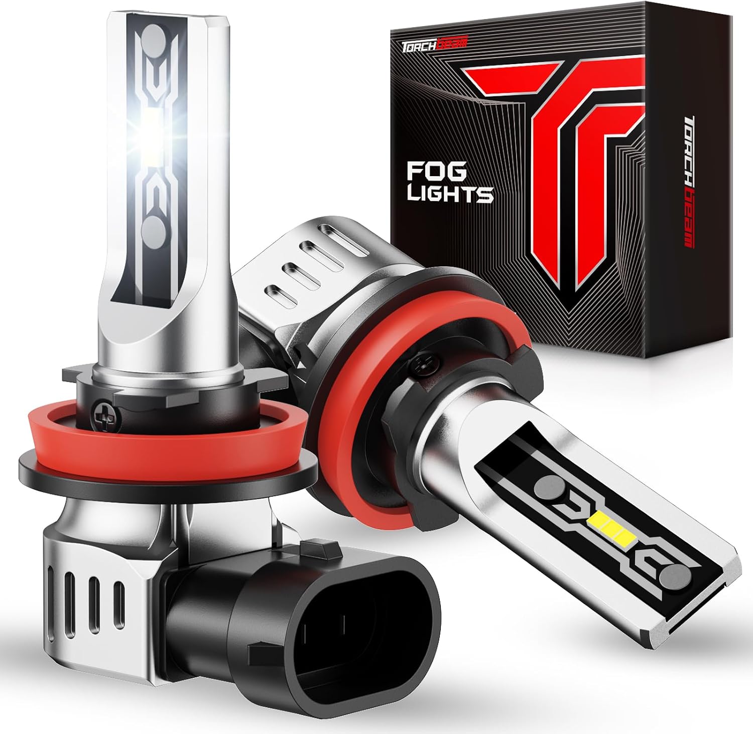 Torchbeam Bombilla antiniebla LED H11\/H16\/H8, 12000 lúmenes mejor...