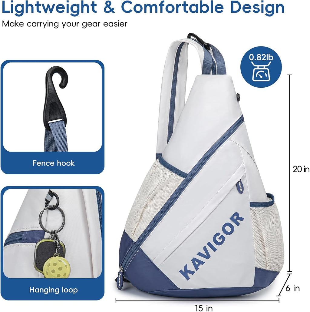 KAVIGOR Bolsa de pickleball 2025, mochila ultraligera convertible c...