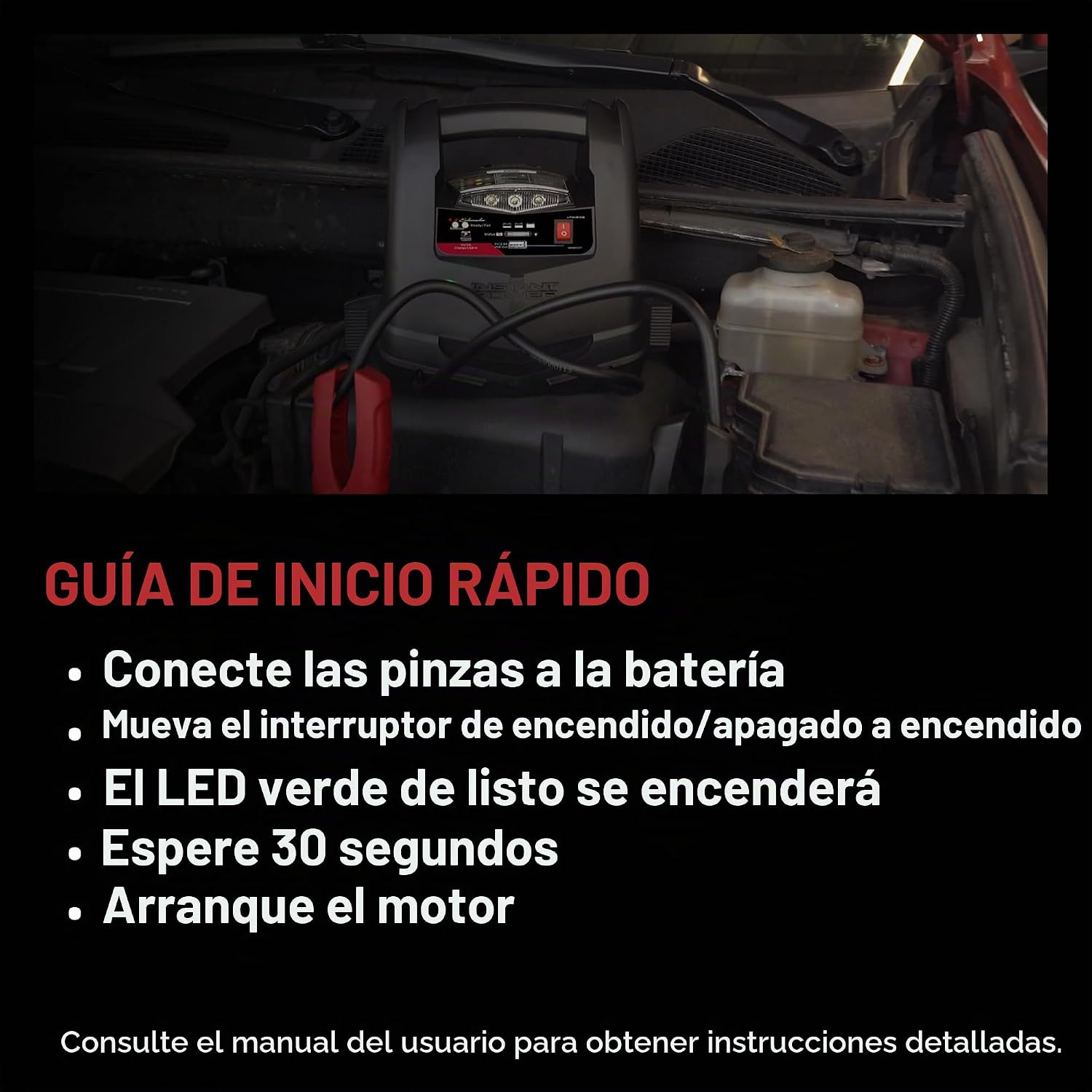Schumacher Electric 1200A Arrancador de batería de litio para auto...