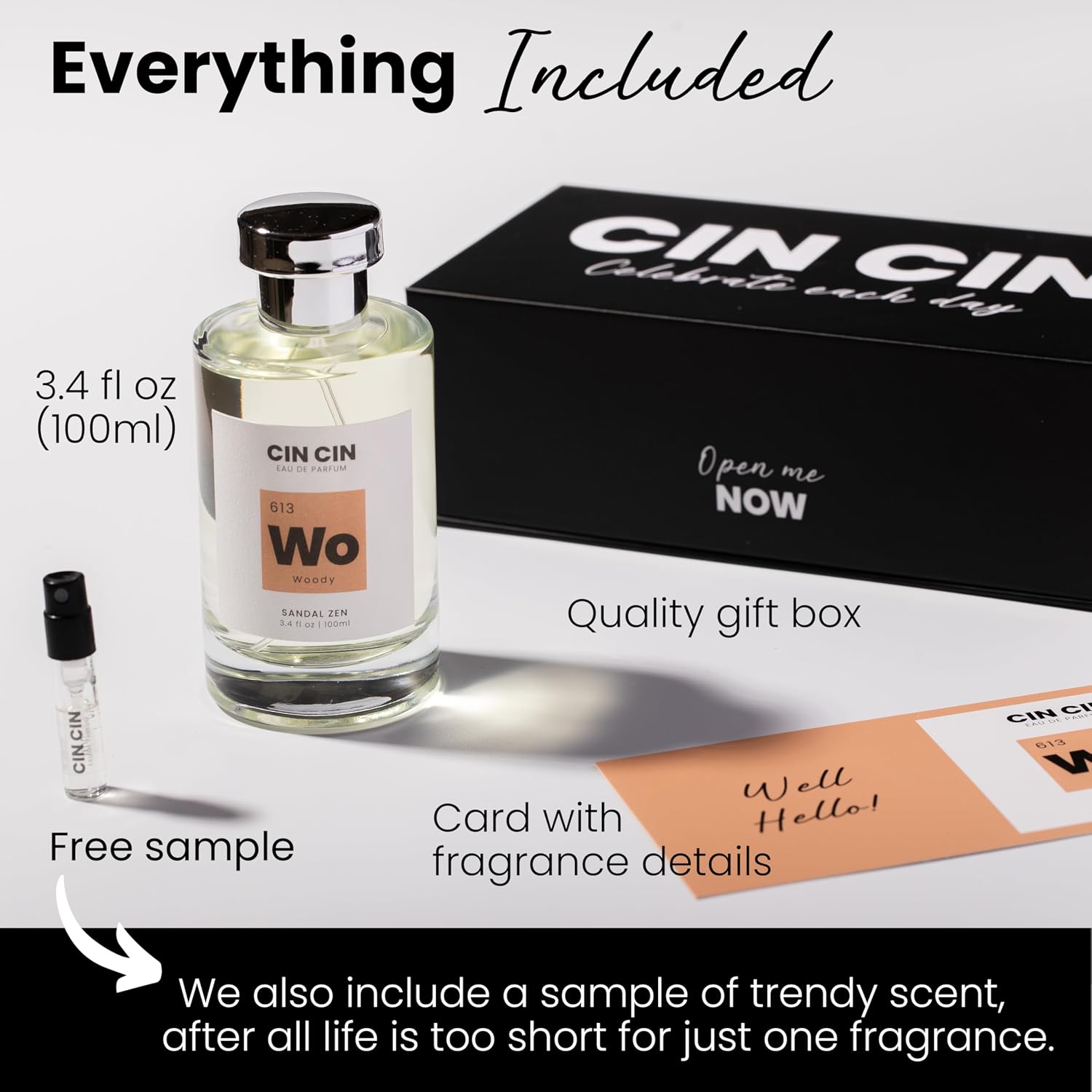 Cin Cin Sandalia Zen Woody 613 EDP 3.4 fl oz Inspired by S@ntal 3.3...