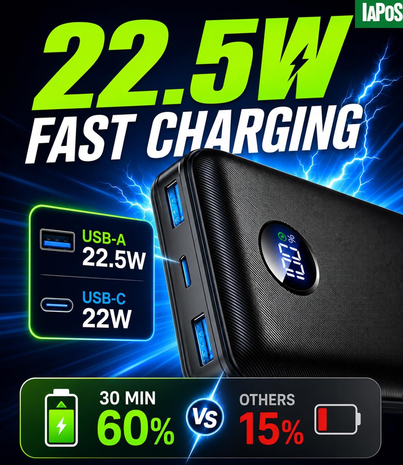 Cargador portátil de batería de 60,000 mAh, cargador de teléfono de...