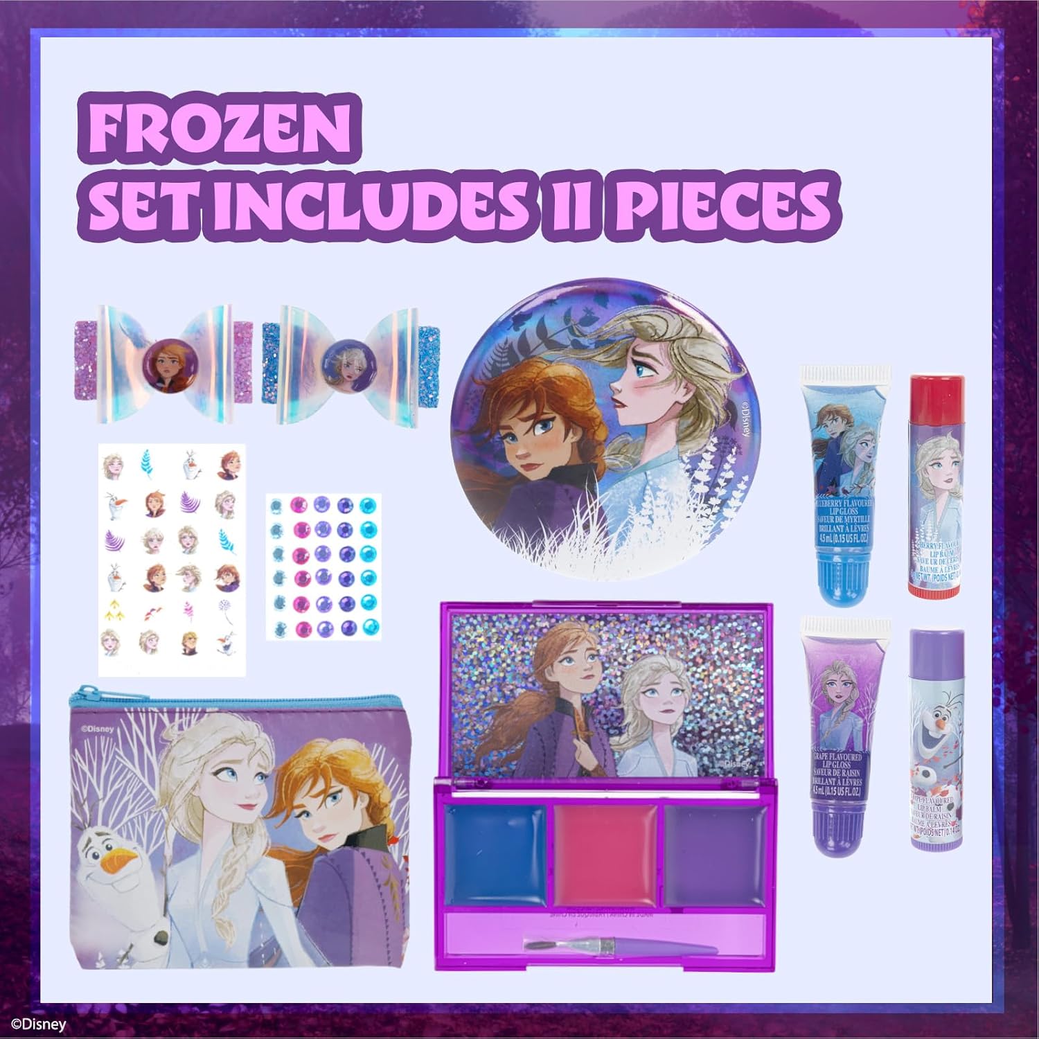 Set de Maquillaje de Belleza Super Sparkle de Disney Frozen para Ni...