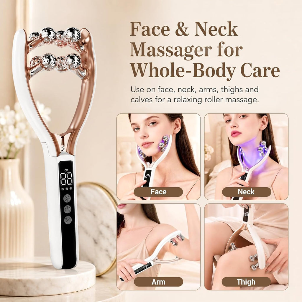 SZMDLX Herramienta de masajeador facial inalámbrico, rodillo facial...