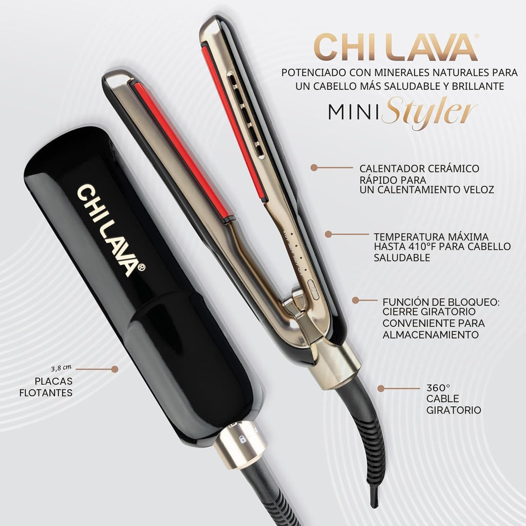 CHI Lava MiniStyler &amp; CHI 44 Iron Guard (2 onzas), Dúo de Regal...