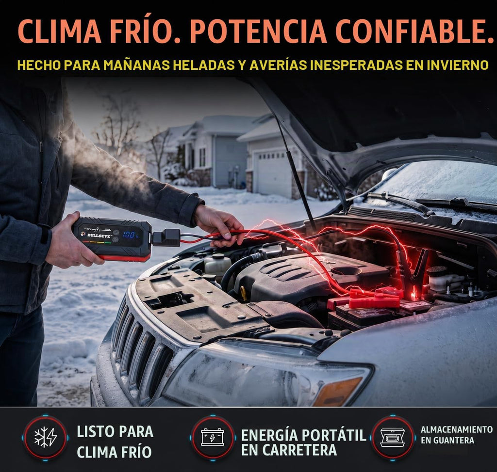 Bullseye SafetyXL 1000A - Arrancador portátil para batería de coche...