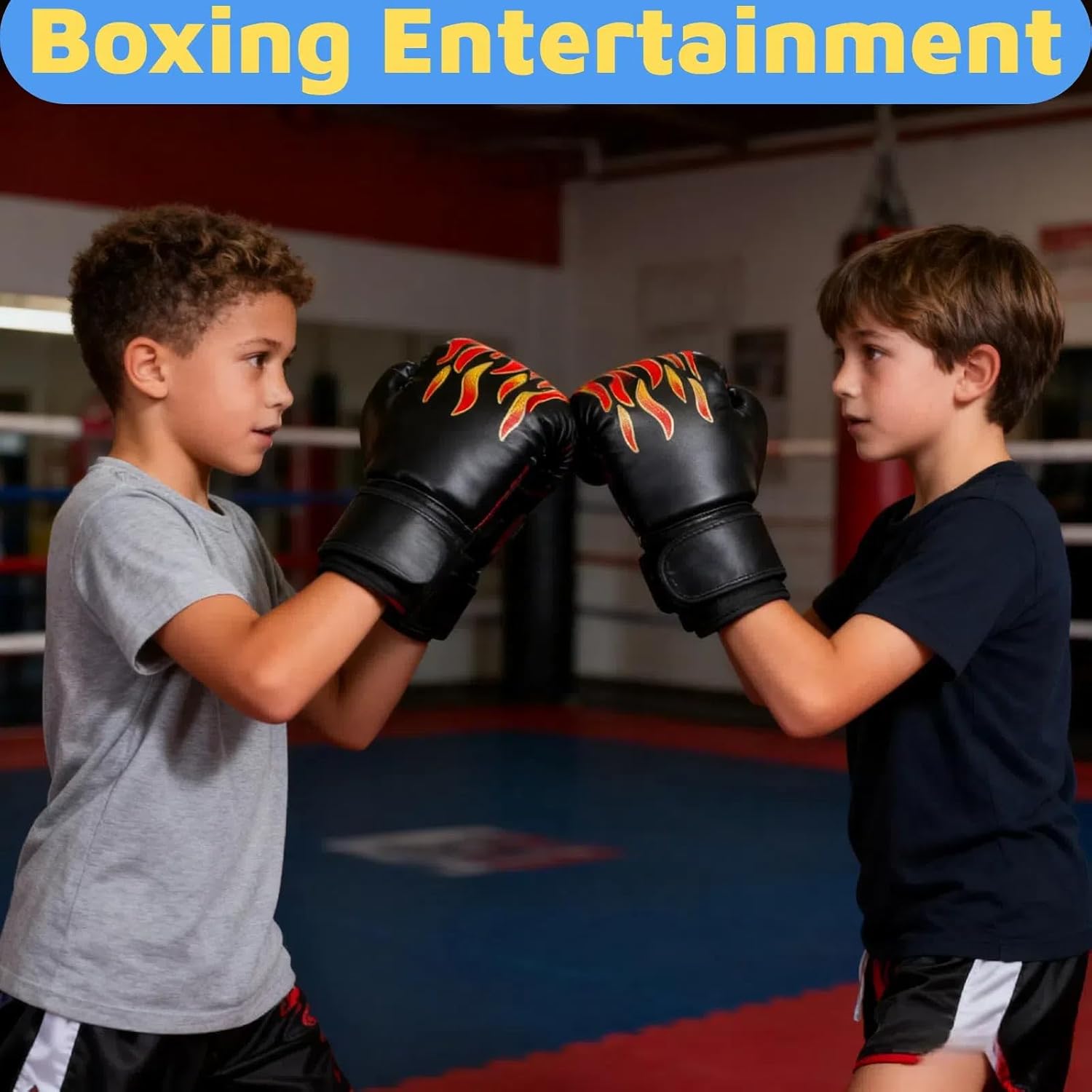 Guantes de Boxeo para Niños Guantes de Boxeo Rojo Azul