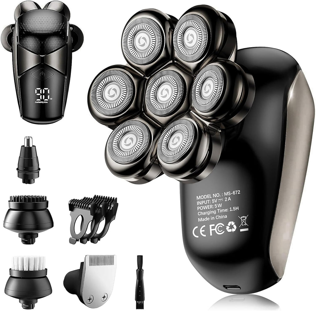SHPAVVER Afeitadoras de cabeza para hombres calvos: maquinilla de a...