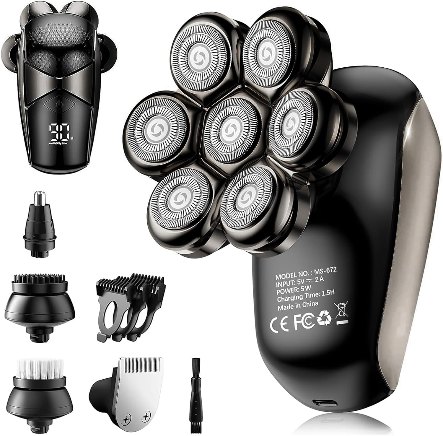 SHPAVVER Afeitadoras de cabeza para hombres calvos: maquinilla de a...