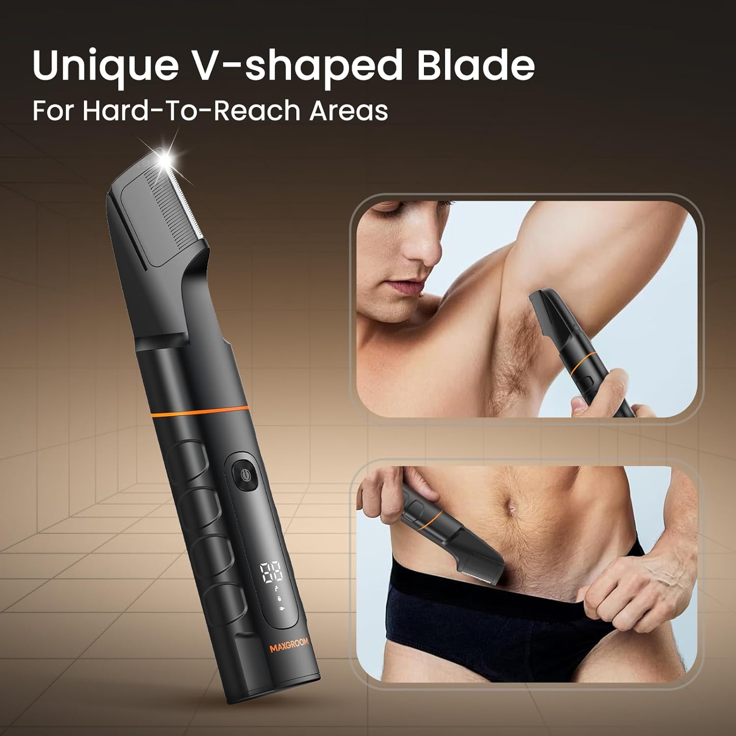 MAXGROOM Manscape - Cortadora de pelo todo en uno para hombres, afe...