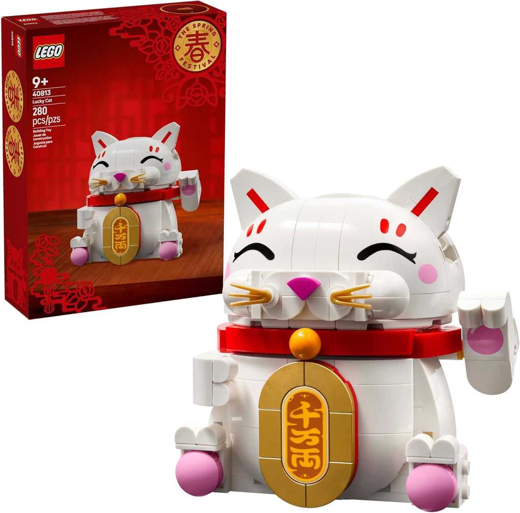 LEGO Juguete de Construcción Lucky Cat para niñas y niños - Gato so...