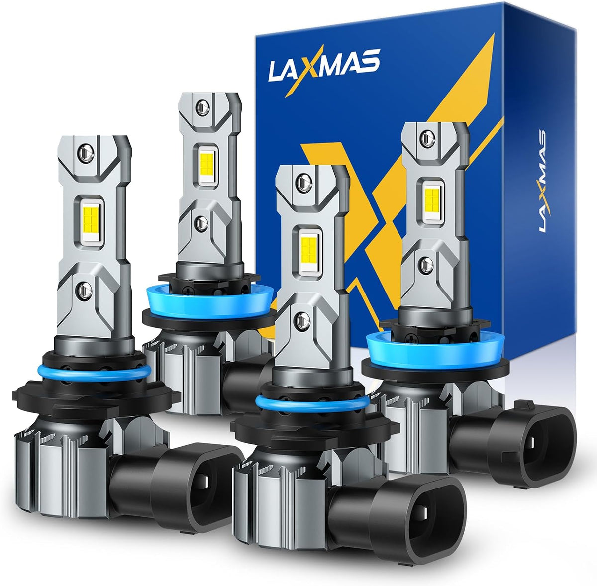 Laxmas 2025 Super Brightness 9005 H11 Bombilla Combo, 56,000 lm de...