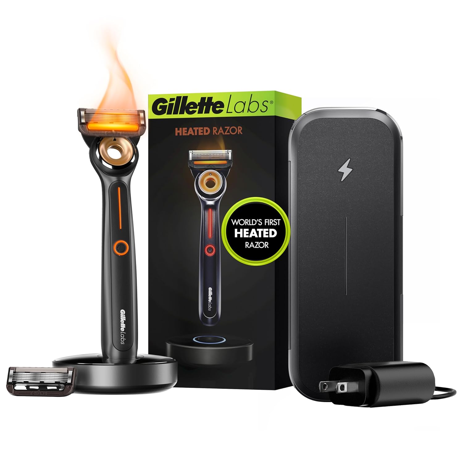 Gillette - Maquinilla de afeitar térmica para hombre, kit de afeita...
