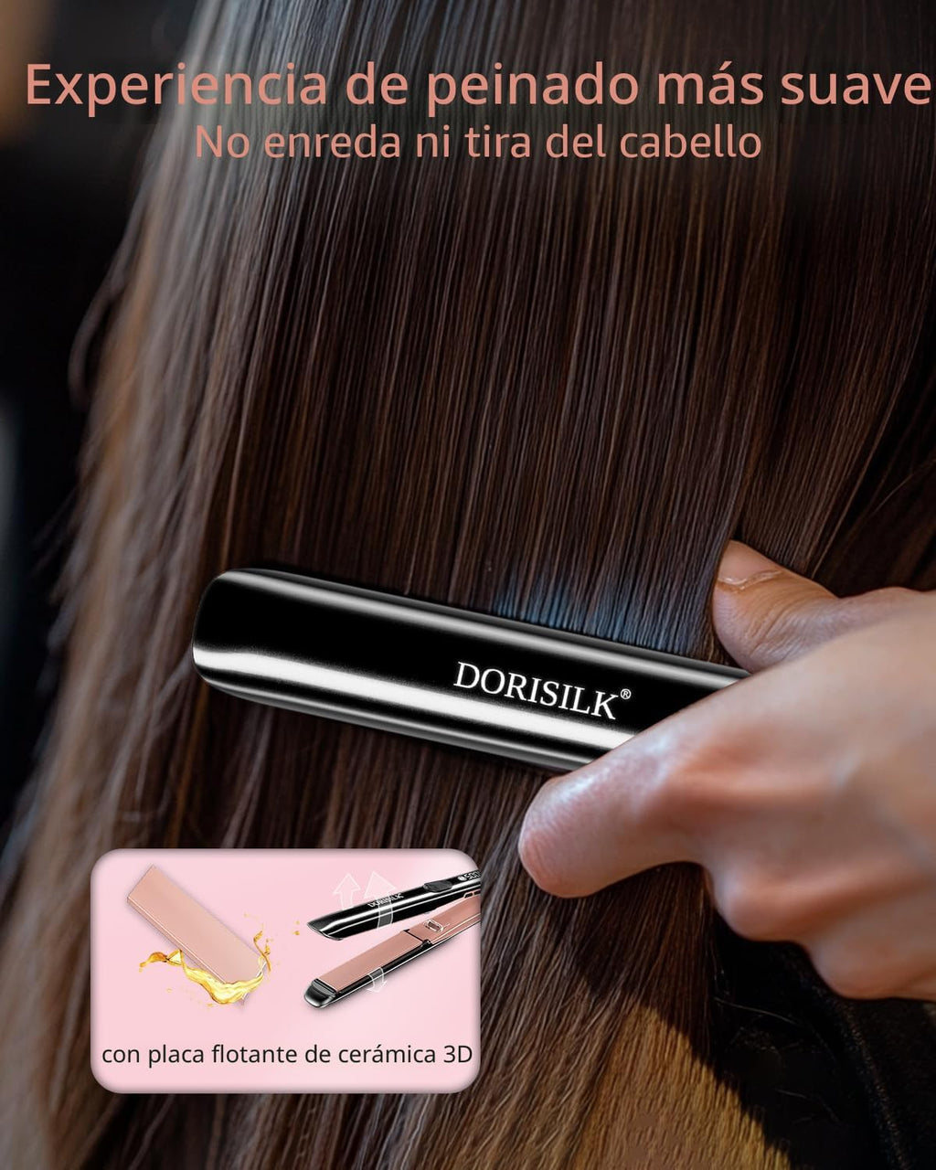 DORISILK Plancha de pelo profesional de alta temperatura de 500 gra...
