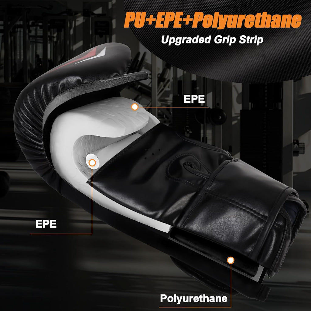 Guantes de boxeo para hombre, guantes de entrenamiento de boxeo, Mu...