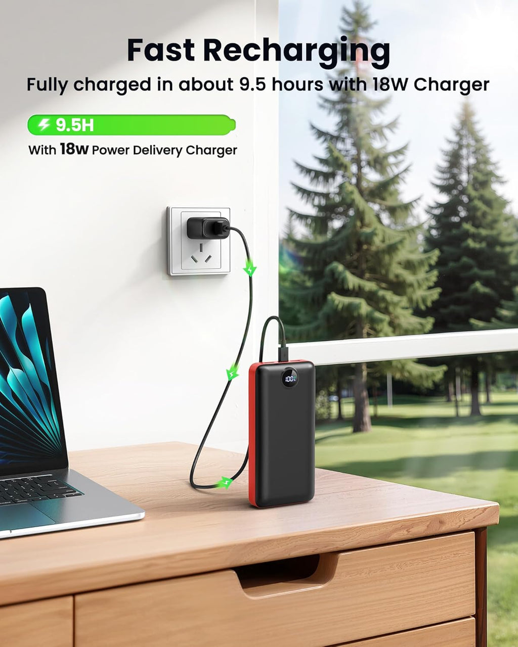LOOPEAK Cargador Portátil Power Bank 50000mAh 22.5W Banco de Baterí...